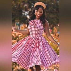 Unique Vintage Sz L Summer Swing Dress